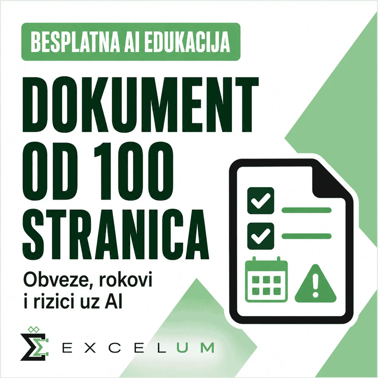 Dokument od 100 stranica: kako pomoću AI-a pronaći obveze, rokove i rizike