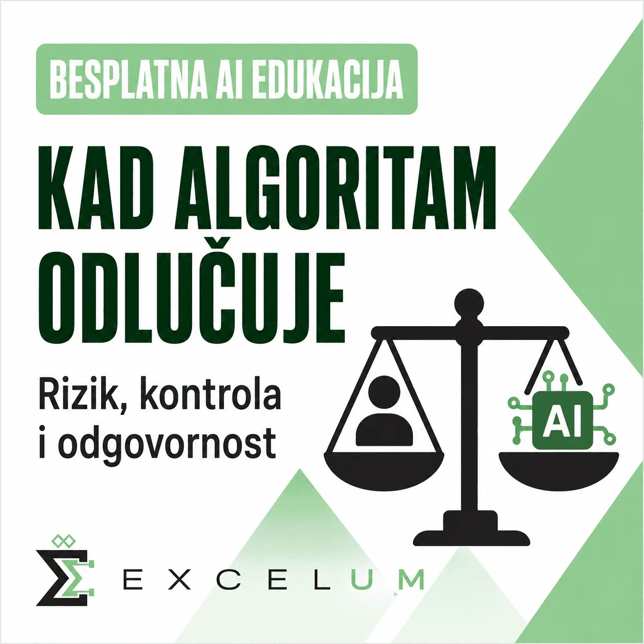 Kad algoritam odlučuje o ljudima: AI rizici, kontrola i odgovornost